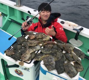 愛知の伊良湖で良型カワハギが続々と釣れる!
